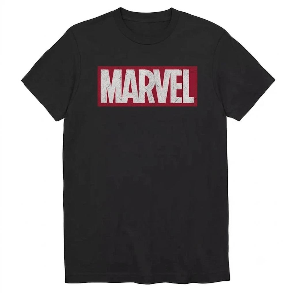 Men's Marvel Comics Logo Graphic T-Shirt, Short Sleeve Crew Neck Superhero Tee, Sizes XL & 4XL