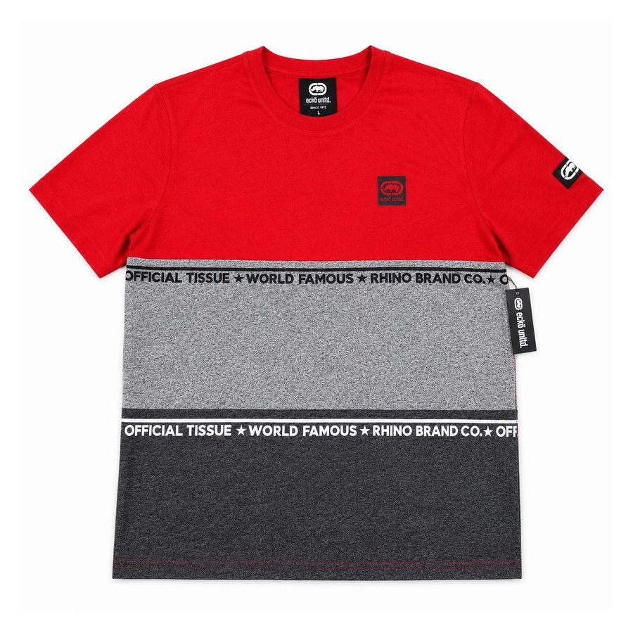 Ecko Unltd Men's Stand By Graphic T-Shirt True Red Short Sleeve Cotton Crew Neck Tee