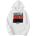 Men's Monster Inspired Graphic Hoodie, Destruction Theme Print Pullover Sweatshirt, Casual Long Sleeve Hooded Top Sizes 