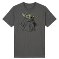 Men's Space Fantasy Inspired Cute Alien Character Graphic T-Shirt, Short Sleeve Casual Tee, Pop Culture Style Shirt Size