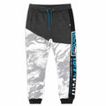 Ecko Unltd Men's Fleece Jogger Pants Charcoal Heather White Drawstring Cuffed Sweatpants
