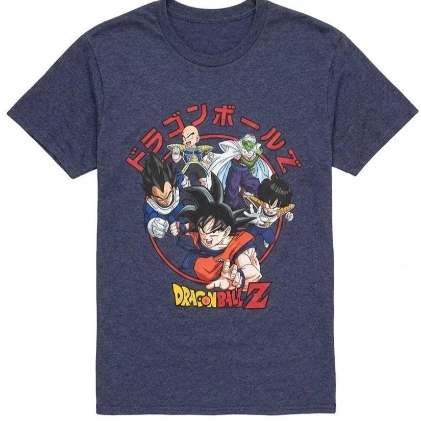 Men's Dragon Ball Graphic T-Shirt, Short Sleeve Crew Neck Anime Tee, Sizes XS-L