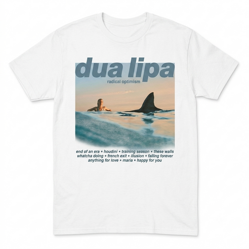 Dua Lipa Radical Optimism Tour White T-Shirt Mens XS & XL Tee