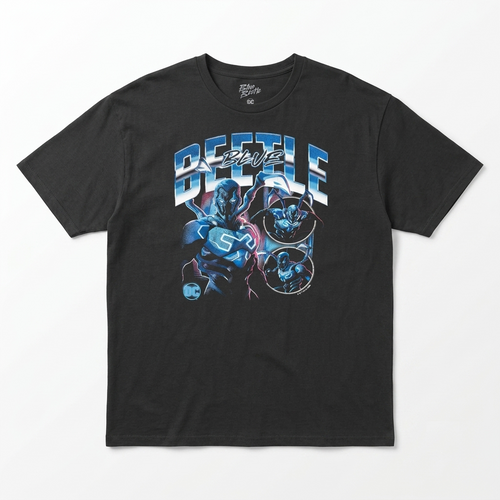DC Comics Blue Beetle Black Graphic T-Shirt Mens Small Large Tee