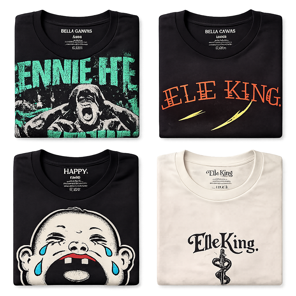 Lot of 3 Men's Graphic T-Shirts Random Mixed Vintage Concert Tour Streetwear