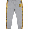 Ecko Unltd Men's Fleece Jogger Pants Grey Marled Yellow Drawstring Sweatpants Athletic Joggers