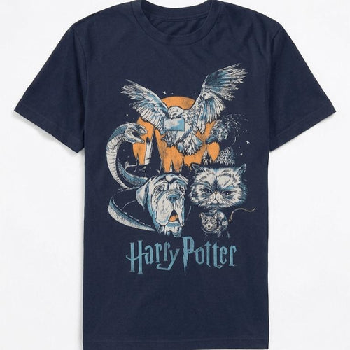 Brand New Harry Potter Night Animal Graphic T-Shirt Mens Tee Sizes S M L