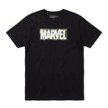 Men's Marvel Camo Black Graphic T-Shirt, Short Sleeve Crew Neck Superhero Tee, Sizes 4XL & 5XL