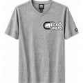Ecko Unltd Men's V-Neck T-Shirt Grey Marled Short Sleeve Cotton Tee