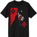 Men's DC Comics Harley Quinn & Batman Graphic T-Shirt, Short Sleeve Crew Neck Tee, Sizes S, L & XL