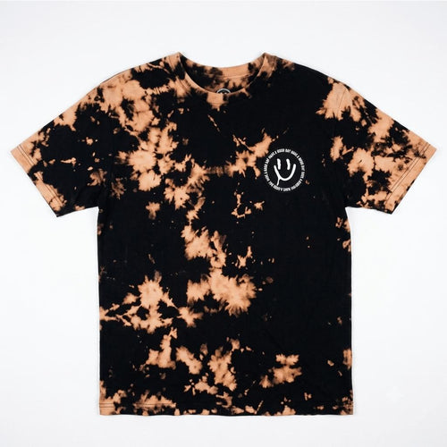 Brand New Chemistry Black & Tan Tie-Dye Short Sleeve Tee Mens Sizes S M T-Shirt