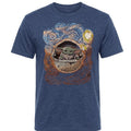 Men's Space Fantasy Inspired Alien Character Paint Swirl Graphic T-Shirt, Short Sleeve Casual Tee Sizes S-3XL