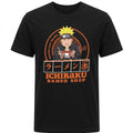 Men's Anime Inspired Ramen Shop Graphic T-Shirt, Black Short Sleeve Casual Tee, Japanese Style Shirt Size 3XL