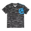 Ecko Unltd Men's V-Neck T-Shirt Black Camo Short Sleeve Cotton Tee