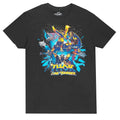 Men's Superhero Inspired Graphic T-Shirt, Thunder Hero Poster Style Black Tee, Short Sleeve Casual Shirt Sizes M-XL