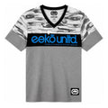 Ecko Unltd Men's V-Neck T-Shirt Grey Marled Short Sleeve Cotton Tee