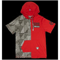 Ecko Unltd Men's Hooded T-Shirt True Red Short Sleeve Cotton Hoodie Tee