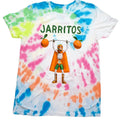 Men's Beverage Inspired Tie Dye Graphic T-Shirt, Colorful Short Sleeve Casual Tee, Streetwear Style Shirt Size XL